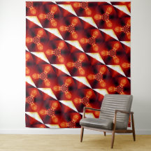Fire Feather Dream Catcher Red 9 Tapestry