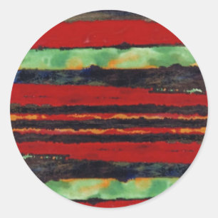 "Fire Fight #2" Abstract Design Sticker