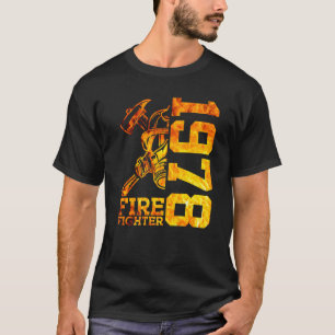 Fire Fighter 1978 44 Years Fire Brigade 44th Birth T-Shirt
