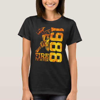 Fire Fighter 1988 34 Years Fire Brigade 34th Birth T-Shirt