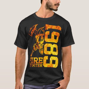 Fire Fighter 1989 33 Years Fire Brigade 33rd Birth T-Shirt