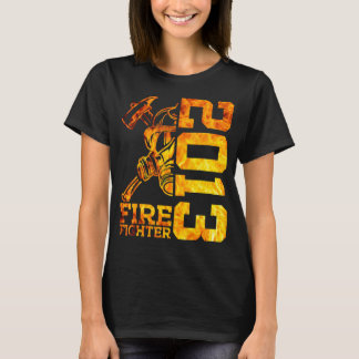 Fire Fighter 2013 10 Years Fire Brigade 10th Birth T-Shirt