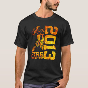 Fire Fighter 2013 10 Years Fire Brigade 10th Birth T-Shirt