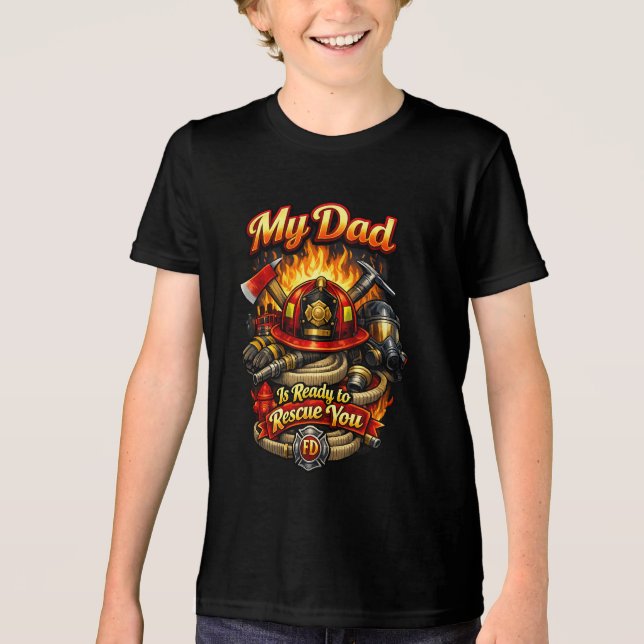 Fire Fighter (2) Tri-Blend Shirt (Front)
