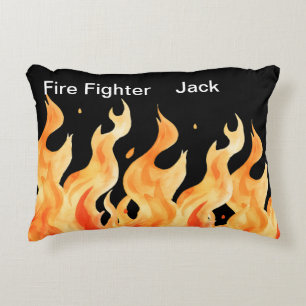 Fire Fighter Accent Pillow