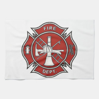 Fire Fighter Badge Tea Towel
