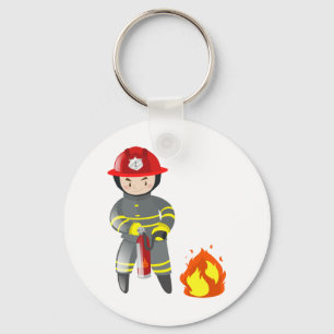 Fire Fighter Extinguisher Key Ring