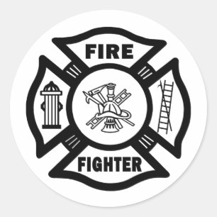 Fire Fighter Fire Dept Sticker