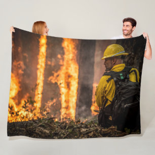 FIRE FIGHTER FLEECE BLANKET