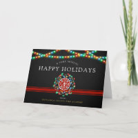 Fire Fighter Happy Holidays | Christmas Custom