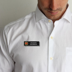 Fire Fighter Helmet Name Tag