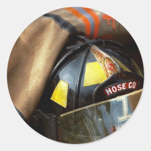 Fire Fighter - Hose company one Classic Round Sticker
