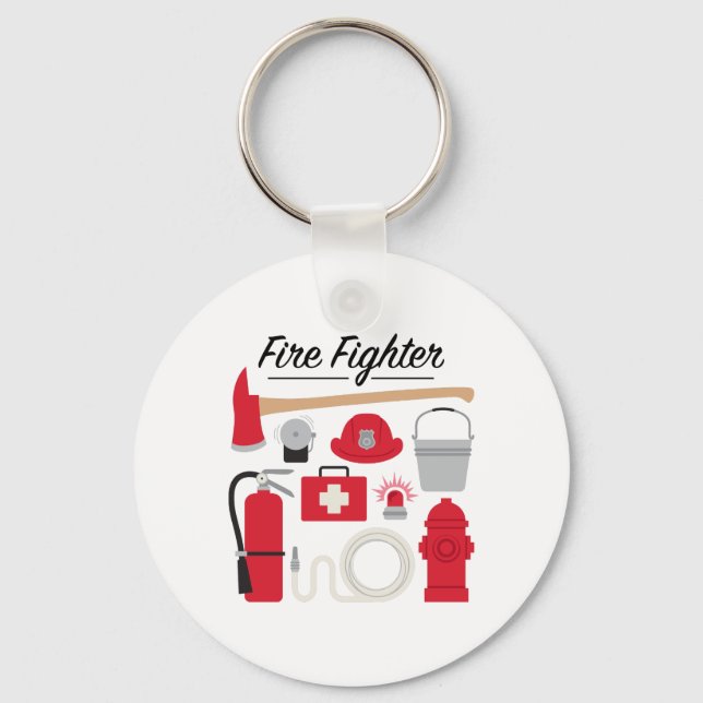 Fire Fighter Key Ring (Front)