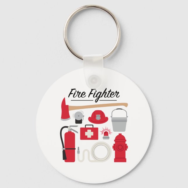 Fire Fighter Key Ring (Front)