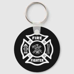 Fire Fighter Maltese Key Ring