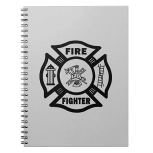 Fire Fighter Maltese Notebook