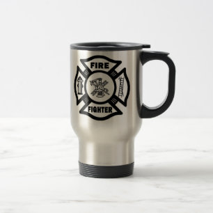 Fire Fighter Maltese Travel Mug