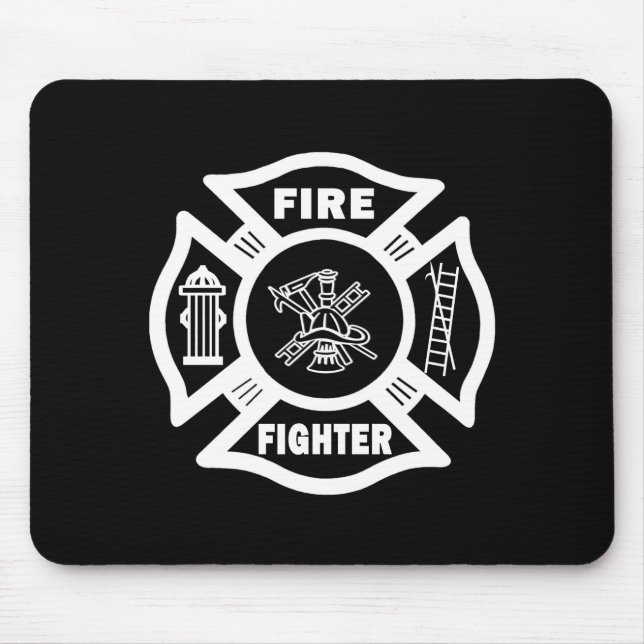 Fire Fighter Mouse Mat (Front)