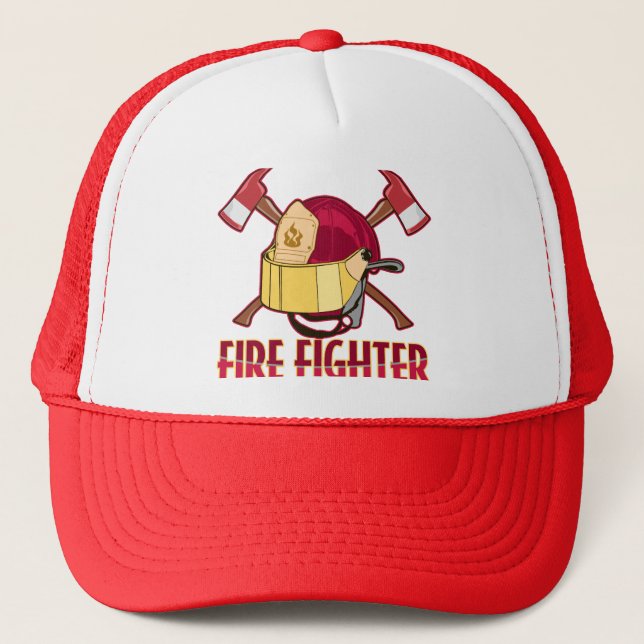 Fire Fighter Tribute Trucker Hat (Front)