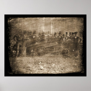 Fire Fighters Daguerreotype 1850 Poster