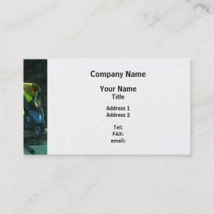 Fire Fighter's Helmet - Platinum Finish Business Card