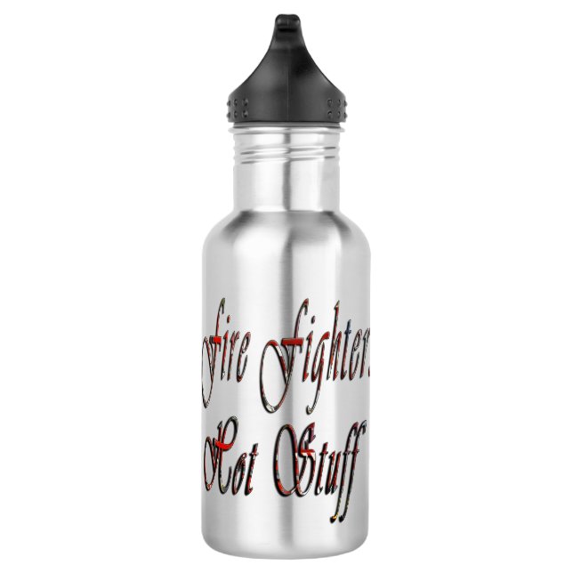 Fire Fighters Hot Stuff , Reusable Water Bottle (Right)