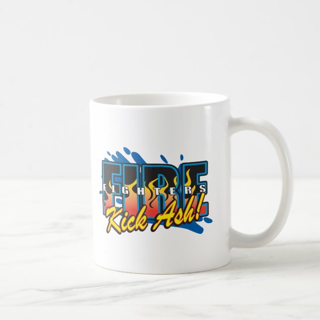 Fire Fighters Kick Ash! Coffee Mug (Right)