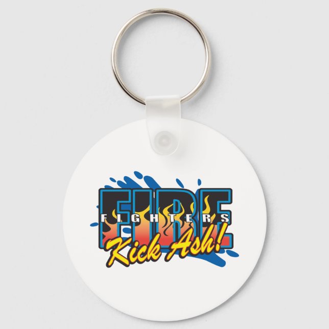 Fire Fighters Kick Ash! Key Ring (Front)
