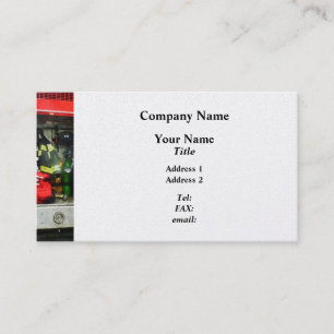 Fire Fighting Gear  - Platinum Finish Business Card