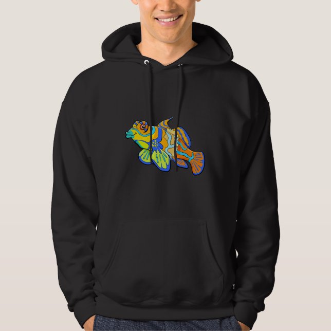 Fire Fish Mandarin Art Hoodie (Front)
