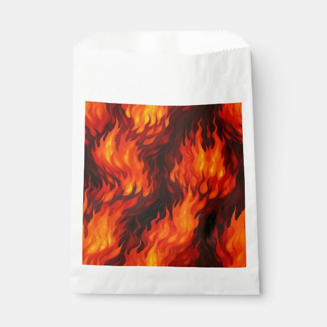 Fire Flame  Favour Bags (Front)