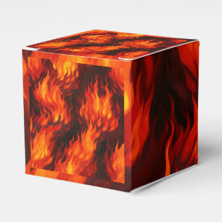Fire Flame Favour Box