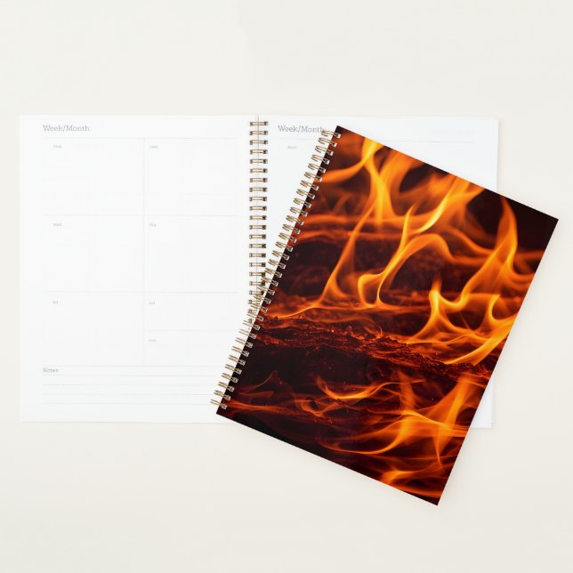 Fire flame macro  in fireplace planner (Display)