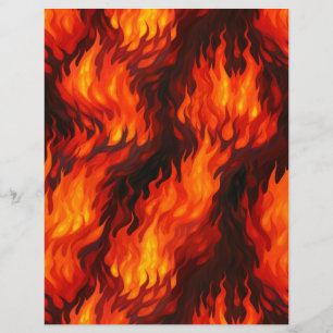 Fire Flame Paper Sheet