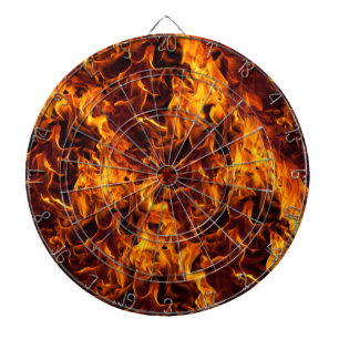 Fire / Flame Pattern Background Dartboard