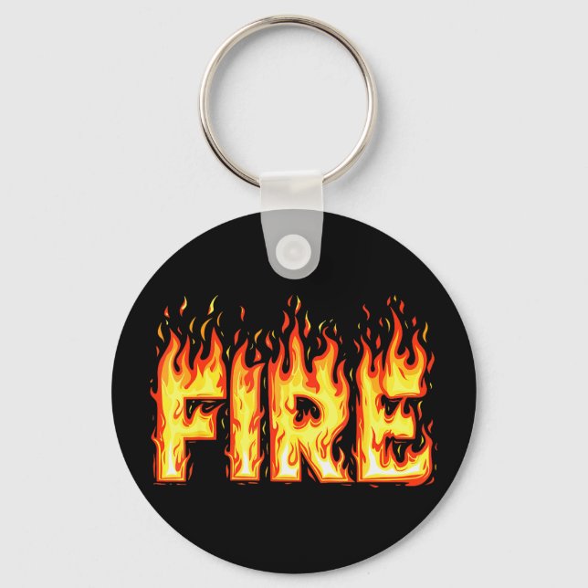 Fire Flame Shirt Adult Kids Men Women Fire And Ice Key Ring (Front)