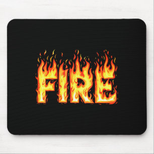 Fire Flame Shirt Adult Kids Men Women Fire And Ice Mouse Mat