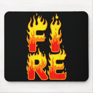 Fire Flame Shirt Adult Kids Men Women Fire And Ice Mouse Mat