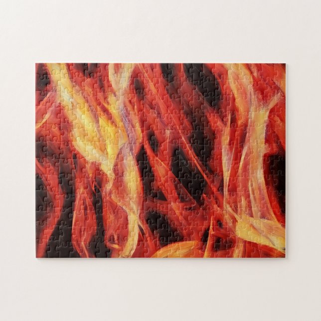 Fire Flames Art Puzzle (Horizontal)