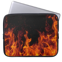 Fire Flames Laptop Sleeve