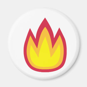 Fire flames magnet