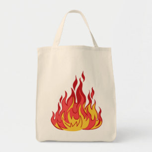 Fire Flames Tote Bag