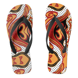 Fire Flip Flops