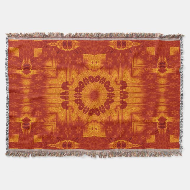 Fire Flowers 154 Throw Blanket (Front)