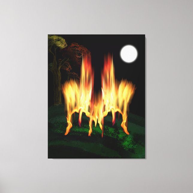 Fire Fly Canvas Print (Front)
