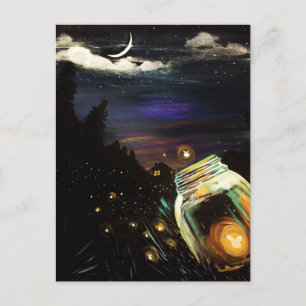 Fire Fly Sky  Postcard