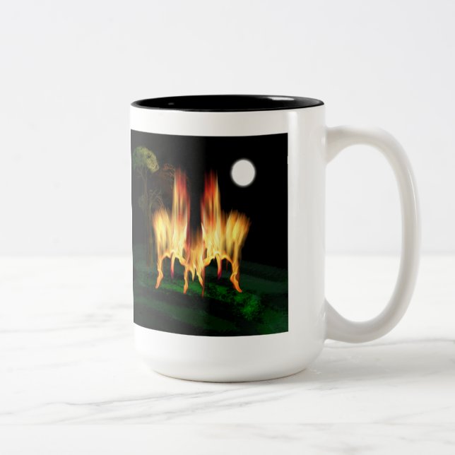 Fire Fly Two-Tone Coffee Mug (Right)