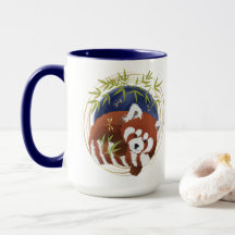FIRE FOX Red Panda  15oz mug