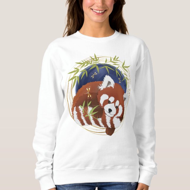 FIRE FOX red panda  white shirts choose style (Front)