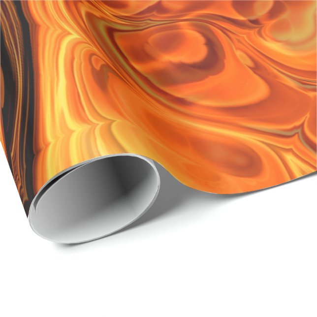 Fire Fractal Art 10 Wrapping Paper (Roll Corner)